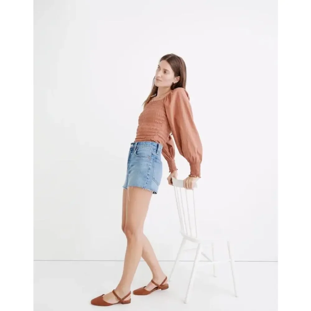 Madewell The Perfect Jean Short Size 27 in Burnett Wash Tencel Lyocell ND180